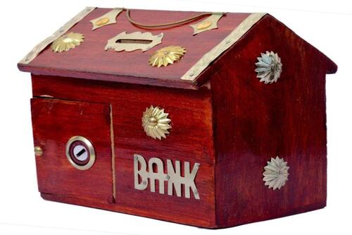 Hut Style Kids Piggy Coin Box