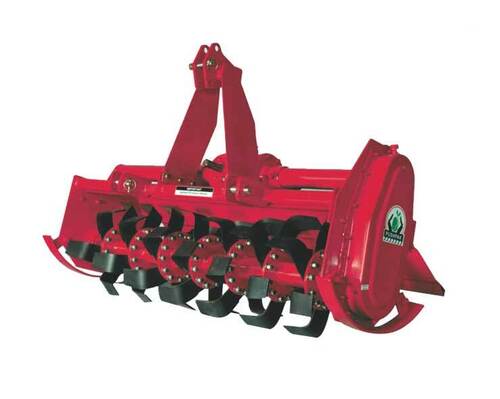 Red Color Tractor Rotavator