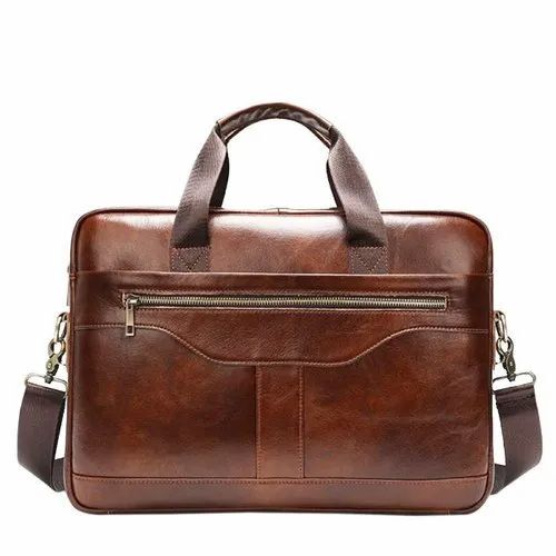 Brown Pu Leather Shoulder Bag