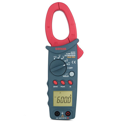 Digital Clamp Meter - Max 600A AC/DC Current Measurement | Battery Powered, Auto Power Save, Peak Hold Feature