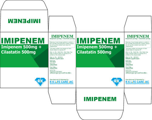 Imipenem Cilastatin 500mg Injection