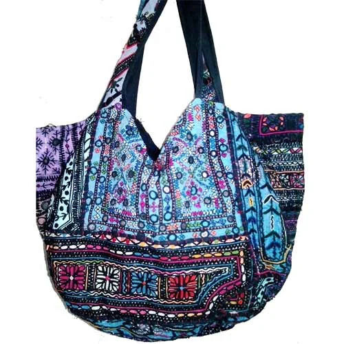 Multicolored Fabric Handicraft Bag