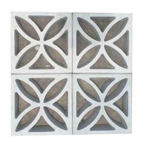 Square Cement Window Grill