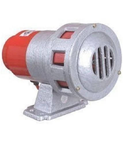 Fire Alarm Hooter - Mild Steel, Red & White | Customized Voice, Reliable Performance, Long Lasting Durability, Widely Used In Industries