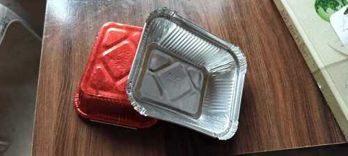 White Foil Food Container