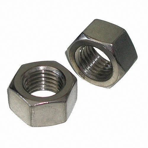 MS Bolt Nut - Steel, Silver Color | Rust Free, Corrosion Resistant, Polished Finish for Commercial Use