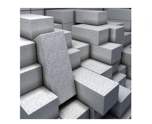 Solid Fly Ash Bricks - Cubical, White, 100% Solid Porosity | Environmentally Friendly, Fire Resistant, High Strength, Cost Effective, Heat & Water Resistant