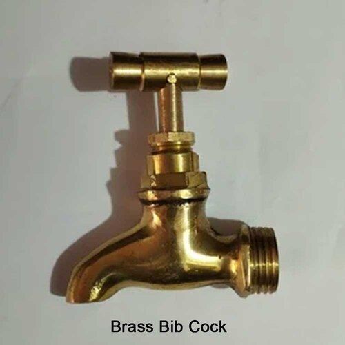 Golden Brass Bib Cock