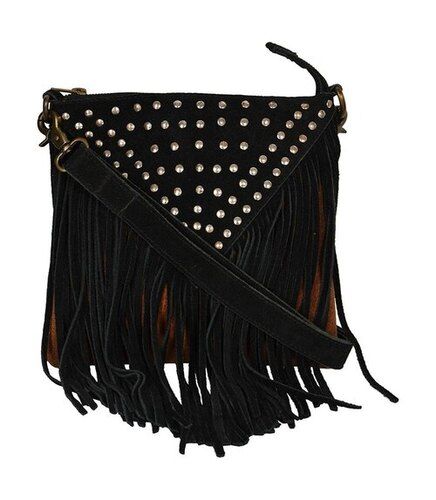 Ladies Shoulder Bag - PU Material, Standard Size , Stylish Design in Black Color with Supreme Quality