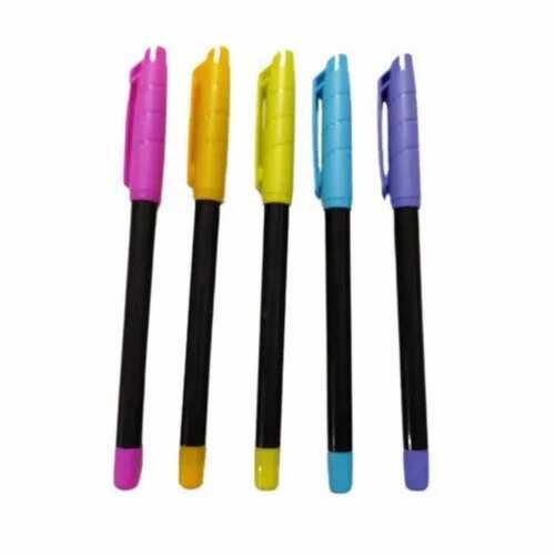 Magenta Cap Plastic Ballpoint Pen