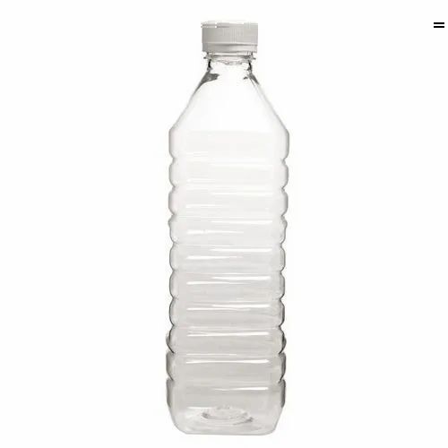 transparent plastic bottle