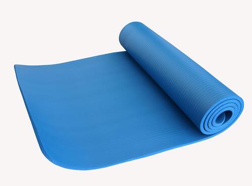 Yoga Mat - 52cm x 25.5cm, 3mm to 12mm Thick EVA Foam & Japanese Synthetic Rubber, Random Color Options, Plain Round Shape for Home Exercise