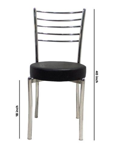 Aluminum Chair - Round Design, Brown and Silver Finish | Durable, Non-Foldable, Ideal for Hotels, Cafes, Banquet Halls