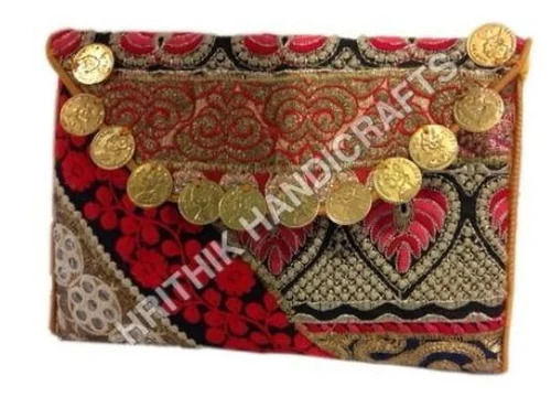 Designer Handicraft Bags - Lightweight Rectangular Stylish Standard Size | Single Compartment, Easy to Carry, Reusable and Washable