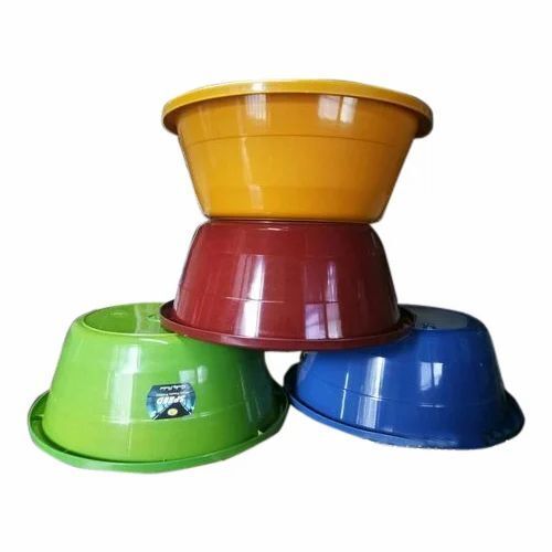 Plastic Tubs - Rigid Plastic, Standard Size, Available in Many Different Colors | Lightweight, Portable, Unbreakable, Easy to Clean with Water