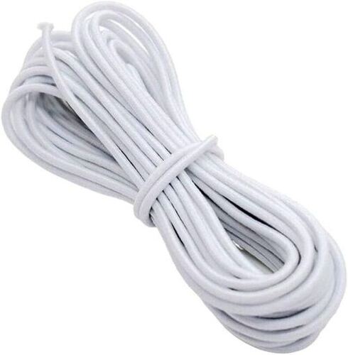 SS Worldwide White Medium Elastic Cord, 100 Yard