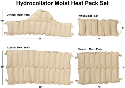 Beige Therapy Hydrocollator Moist Heat Pack Set