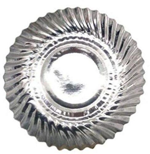 Silver Disposable Paper Plate