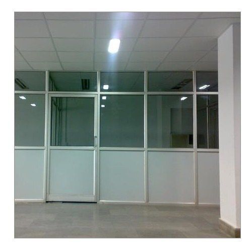 Aluminium Section Partition - Polished Finish, Hinged Open Style, Grade A, Available in Various Colors