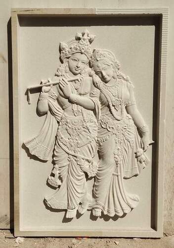 marble radha krishna statue