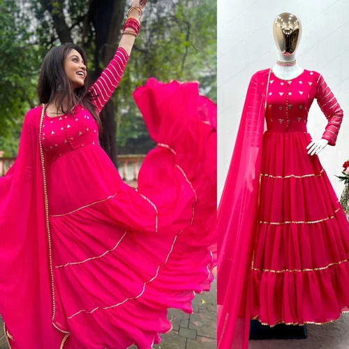 Multi-Color Modern Printed Ladies Fancy Designer Stylish Gown