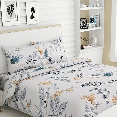 Cotton Floral Printed Double Bedsheets