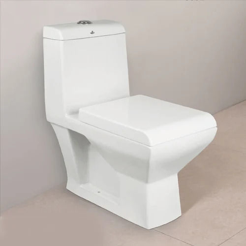 White Floor Mounted Toilet Seat