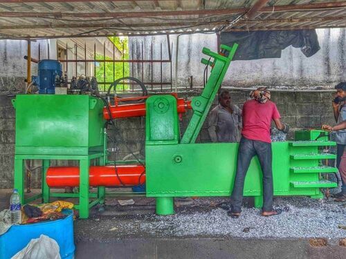 Hydraulic Scrap Baling Press - 1200x700x700 Mm, 20 Hp Three Phase Motor | Premium Quality, High Work Capacity, Energy Efficient, Shock Proof