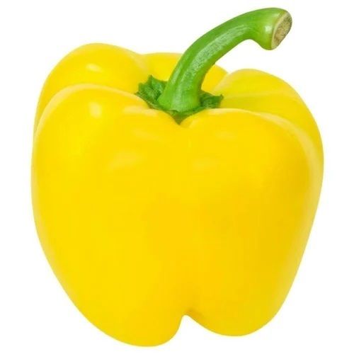 Yellow Capsicum - Raw, Round Shape | Vibrant Color, Sweet Flavor, Rich in Nutrients, Low in Calories, Perfect for Grilling, Roasting, Stuffing, Sautéing, and Dips