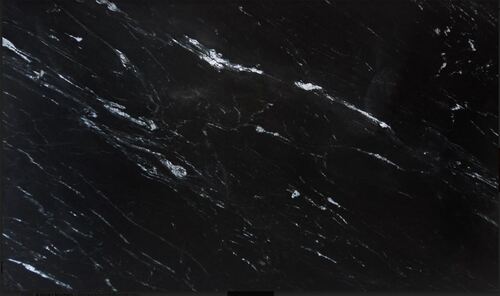 Polished Carbon Black Marble Slab