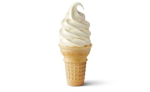 Vanilla Ice Cream Cone 