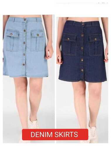 Medium Size Ladies Denim Skirt