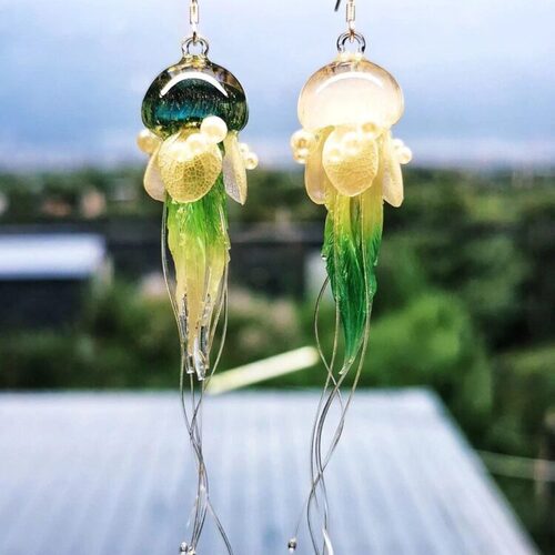 Livianla Jewelry Handmade Custom Mini Jellyfish Earrings Collection