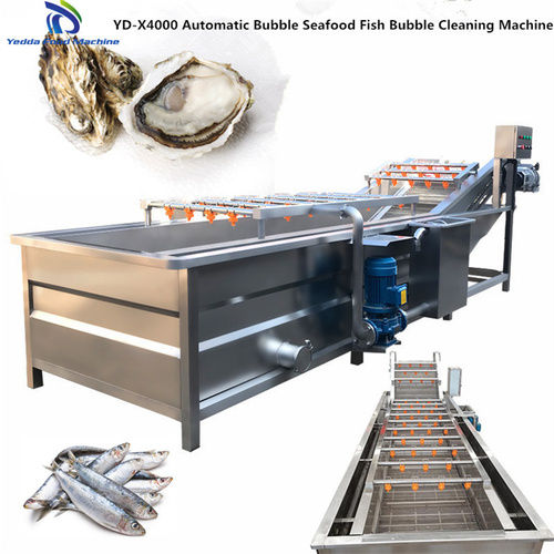 Yd-X4000 Industrial Seafood Fish Vegetable Bubble Cleaning Machine Capacity: 500-1500 Kg/Hr