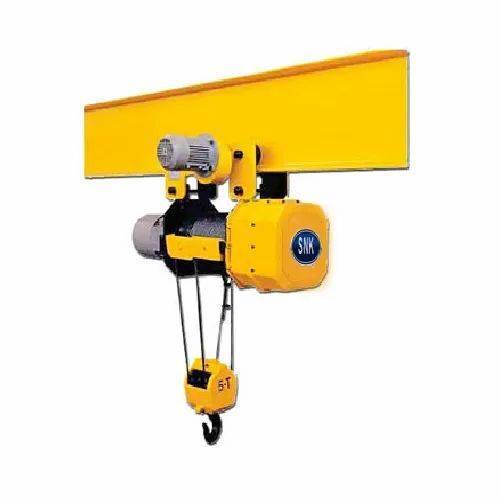 Electric Chain Hoists - Heavy Duty, High Strength, Color Coated Finish, Yellow | Industrial Application, Electric Power Source