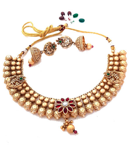 Imitation Pearl Necklace Set