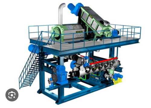 Automatic Paper Mill Machine - Metal, 2 HP, 250 m/min Speed | PLC Control, 70 Ton/Day Capacity, Blue Color