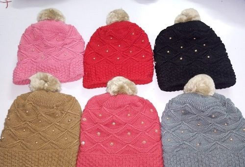 Multi-color Designer Woolen Caps