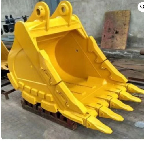 Mild Steel Excavator Buckets - New, Color Coated Finish | Environmental Friendly, Durable Design, Yellow Color for Industrial Use