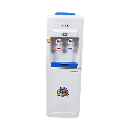 White Atlantis Blue Hot And Cold Floor Standing Water Dispenser