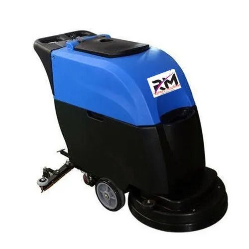 Blue Black Mild Steel Automatic Floor Scrubber