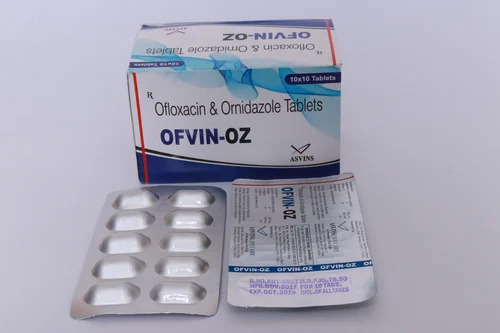 ओफ़्लॉक्सासिन और ऑर्निडाज़ोल टैबलेट्स
