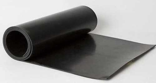 Black Rubber Sheet - Tear Resistant Lightweight Material , Smooth Texture for Durable Shoe Sole Applications