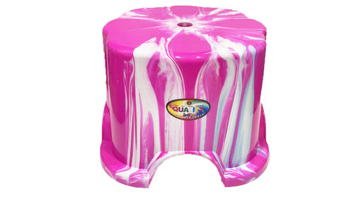 Round Multicolour Plastic Boss Stool