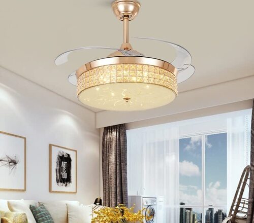 Warm White 80 Watt Smart Fan Chandelier SWTI-202361