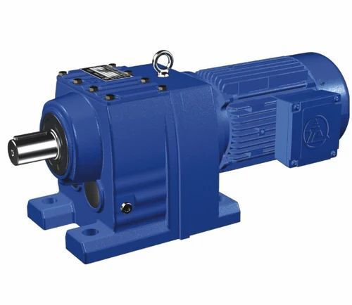Blue Coated Electric Geared Motor