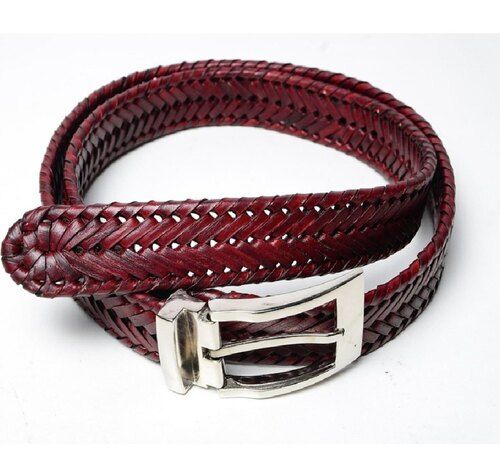 Ladies Red Leather Belt