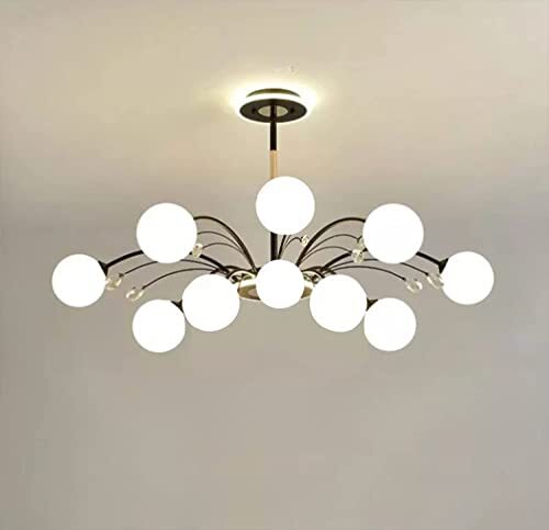 Warm White Black Led Chandelier SWTI-202372