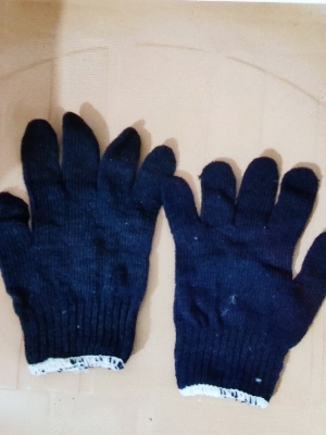 cotton knitted hand gloves