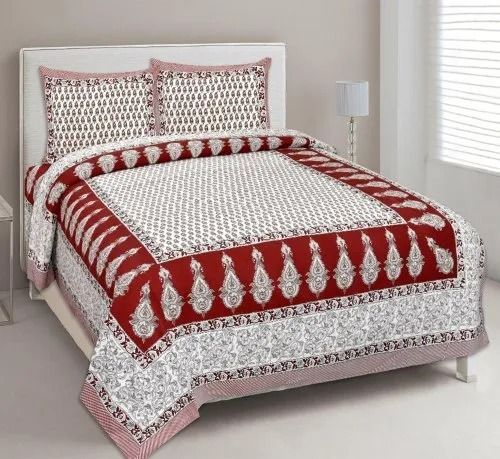 Cotton Printed Double Bedsheet